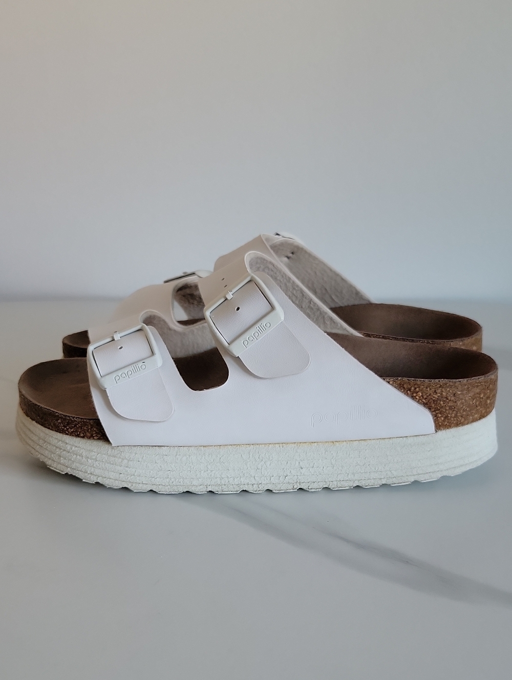 Paplillio By Birkenstock Arizona Platform Vegan Birko-Flor Sandals